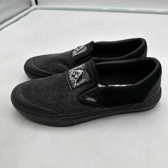 Vans BMX Fast And Loose Sneakers Mens Size 7 Black Gray Slip On Comfort Shoes - Picture 4 of 8